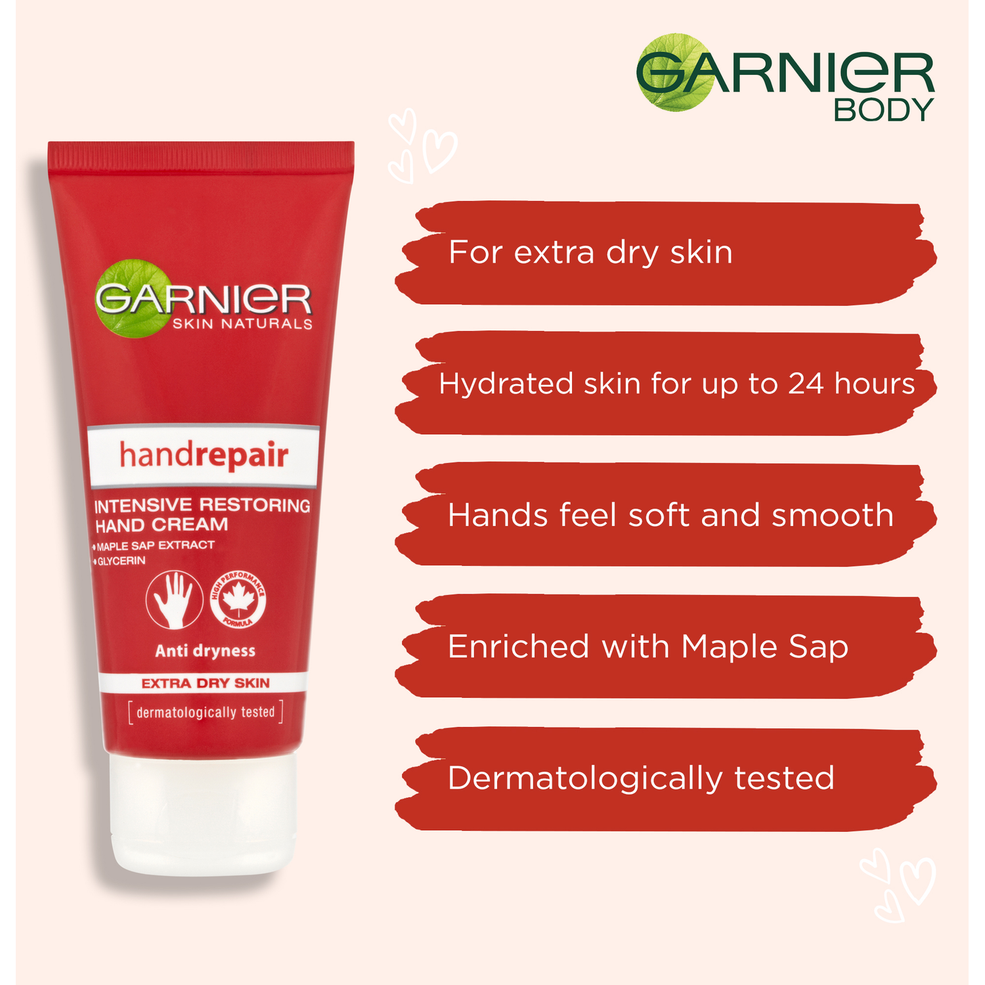 Garnier Hand Repair Intensive Restoring Hand Cream Extra Dry Skin 100ml Afbeelding 1