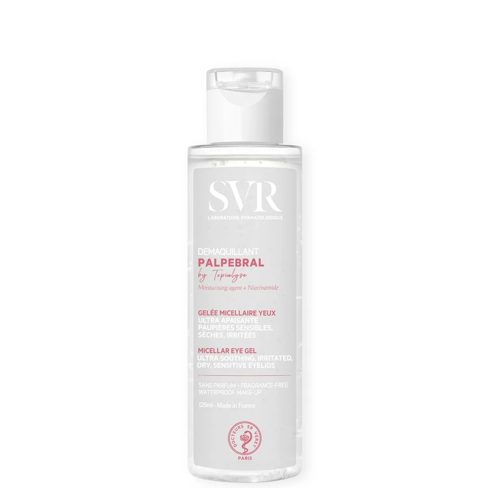 SVR PALPEBRAL Soothing No-Rinse Eye Makeup Remover Gel for Sensitive, Dry, Sore, Allergy-Prone Eyelids and Eye Contour, 125ml Afbeelding 1