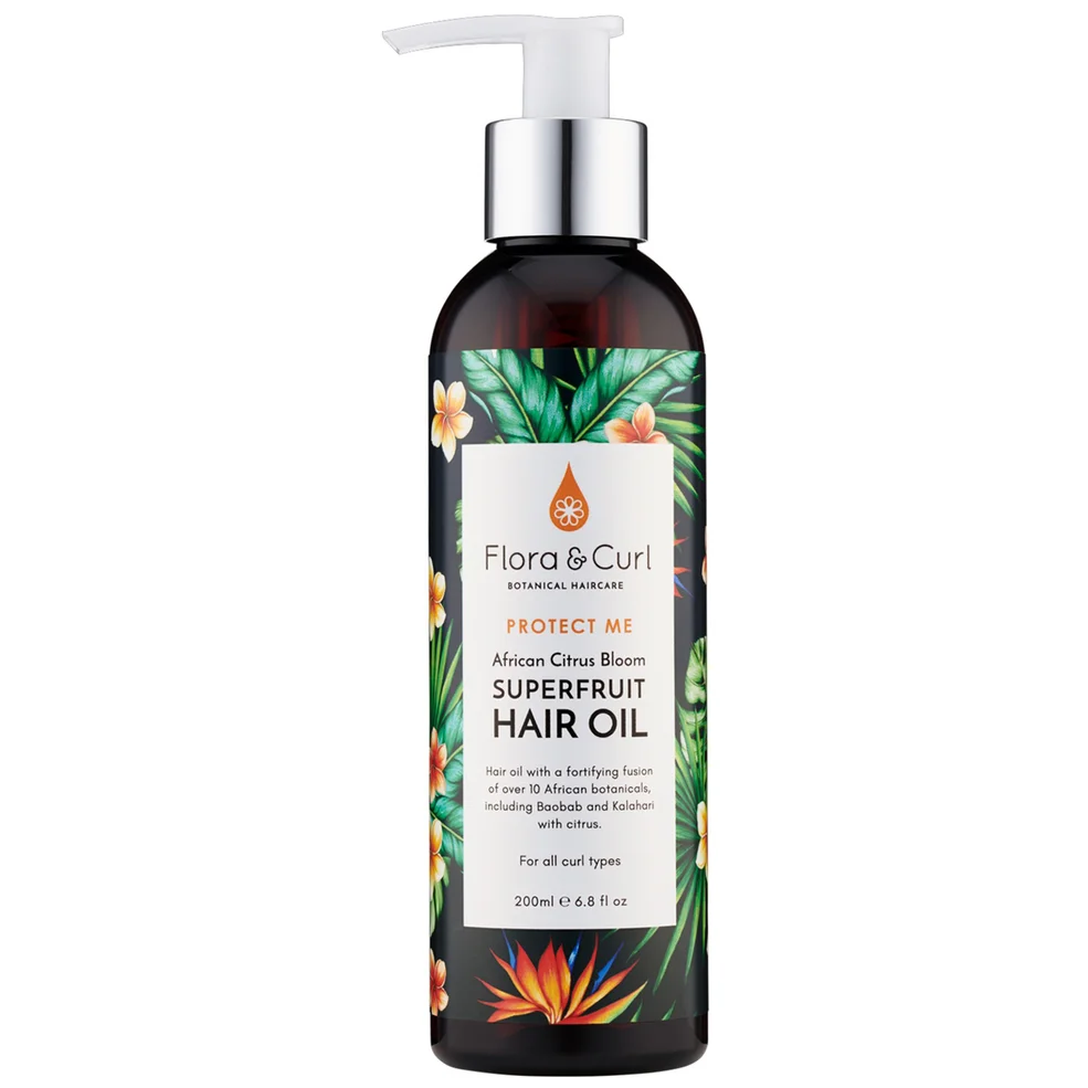 Flora & Curl African Citrus Superfruit Hair Oil 200ml Afbeelding 1