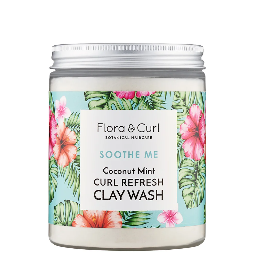 Flora & Curl Coconut Mint Curl Refresh Clay Wash 260g Afbeelding 1