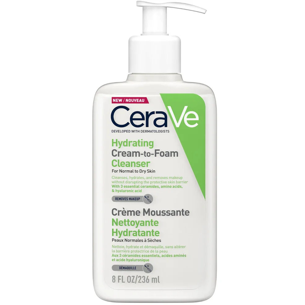 CeraVe Hydraterende Crème-to-Schuimcleanser met Aminozuren voor Normale tot Droge Huid 236 ml Afbeelding 1