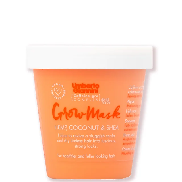 Umberto Giannini Grow MaskerBehandeling met Hennep, Kokosnoot en Sheaboter 230g