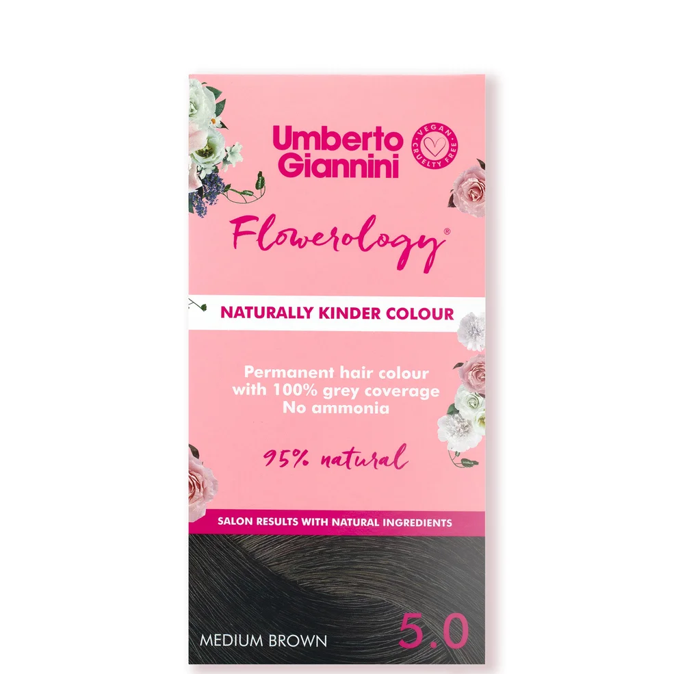 Umberto Giannini Flowerology Naturally Kinder Colour - Medium Brown 5.0 195ml Afbeelding 1