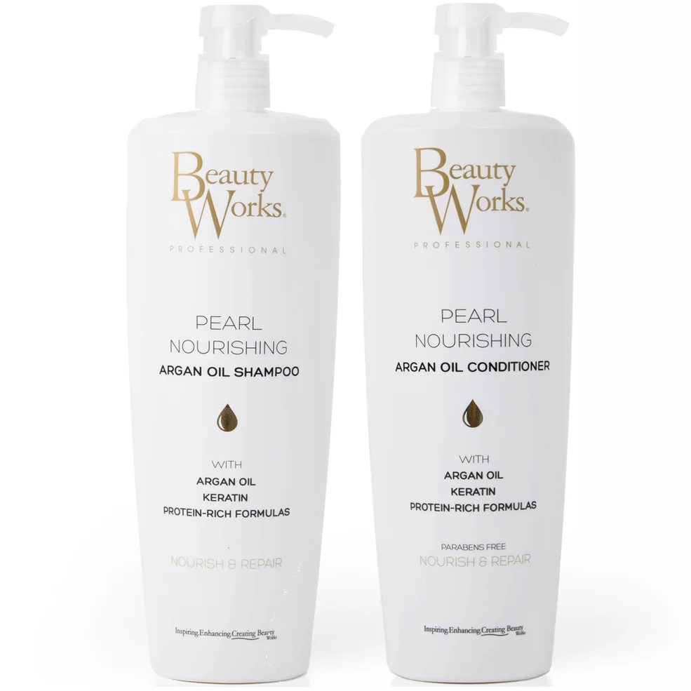 Beauty Works Pearl Nourishing Shampoo and Conditioner Duo 1 Litre Afbeelding 1