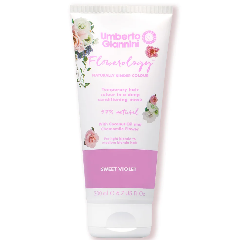 Umberto Giannini Flowerology Colour Mask - Sweet Violet 195ml Afbeelding 1