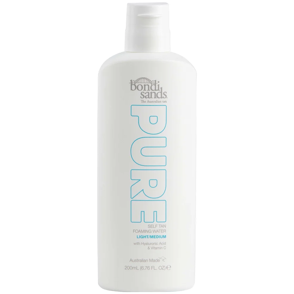 Bondi Sands Pure Self Tan Foaming Water - Light/Medium 200ml Afbeelding 1