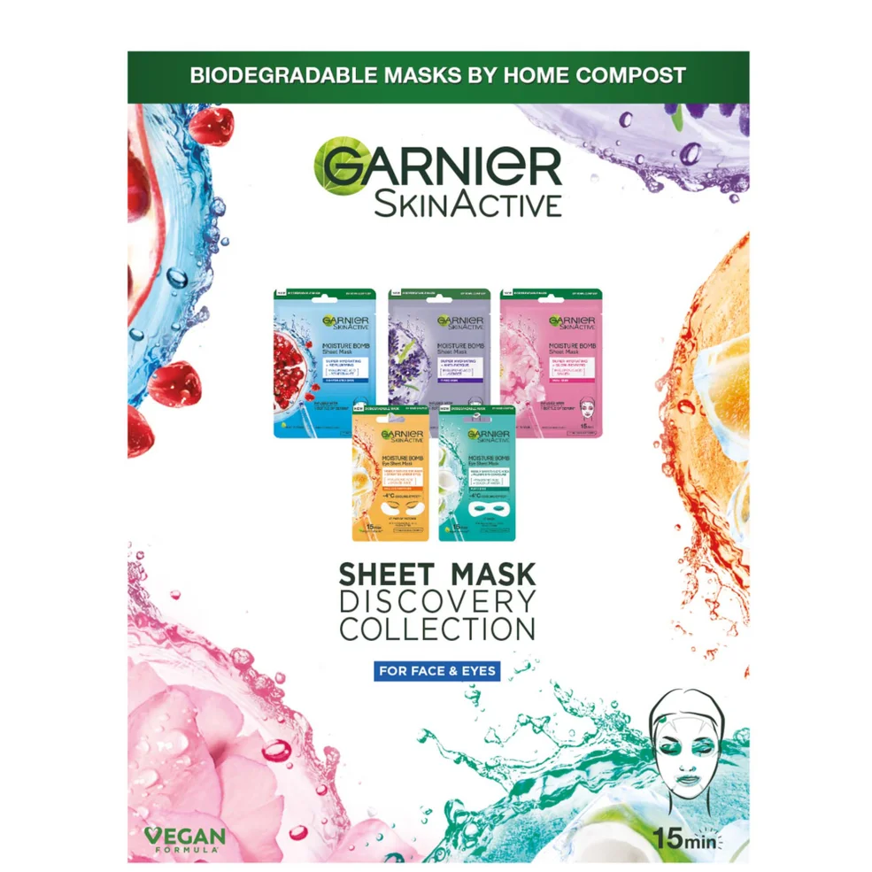 Garnier Discovery Sheet Mask Bundle Afbeelding 1