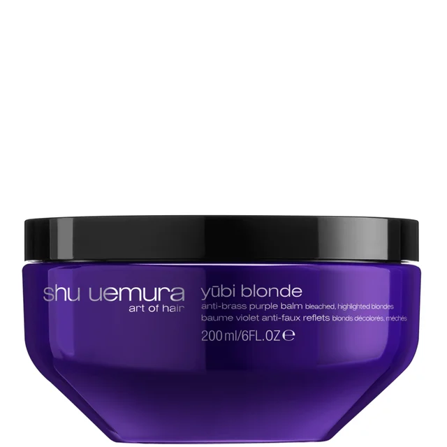 Shu Uemura Art of Hair Yubi Blonde Anti-koper Paarse Balsem voor Gebleekt en Gehighlight Blond haar 200 ml