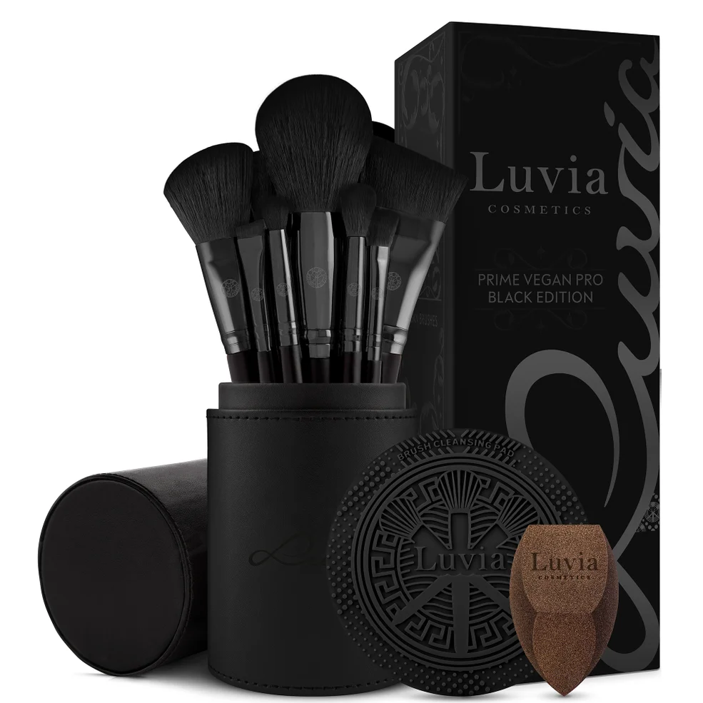 Luvia Prime Vegan Pro Brushes Set - Black Edition Afbeelding 1