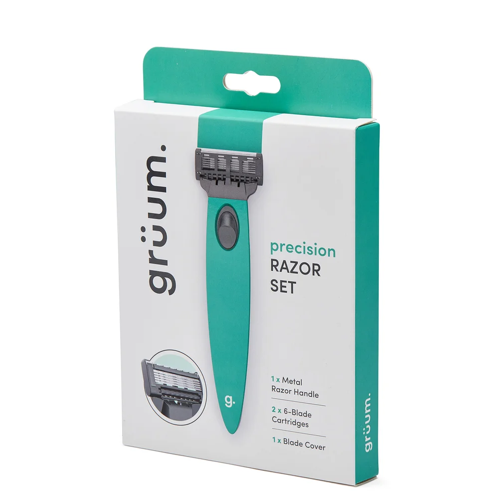 grüum Precision Razor Set - Aqua Green Afbeelding 1