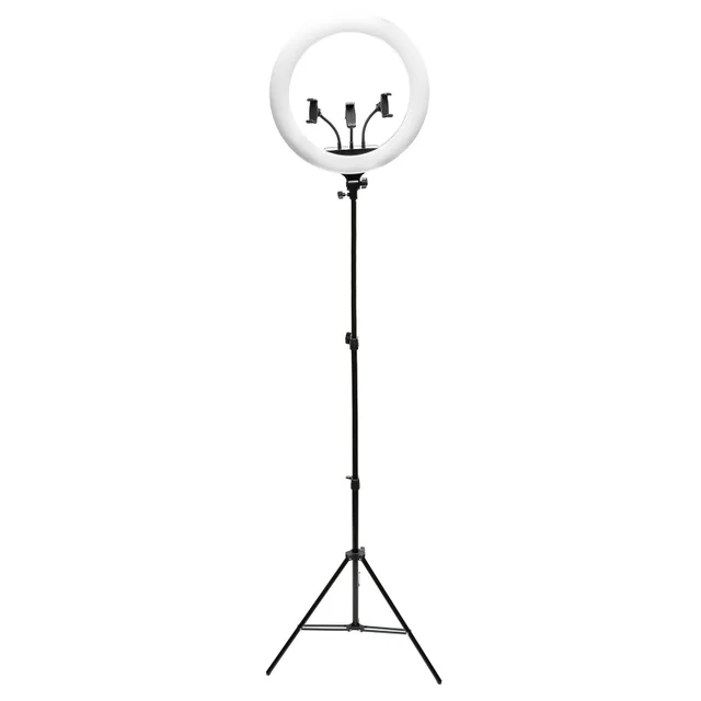 Rio Professionele Dimbare LED-ringlamp voor Makeup en Vlogs 18 Inch