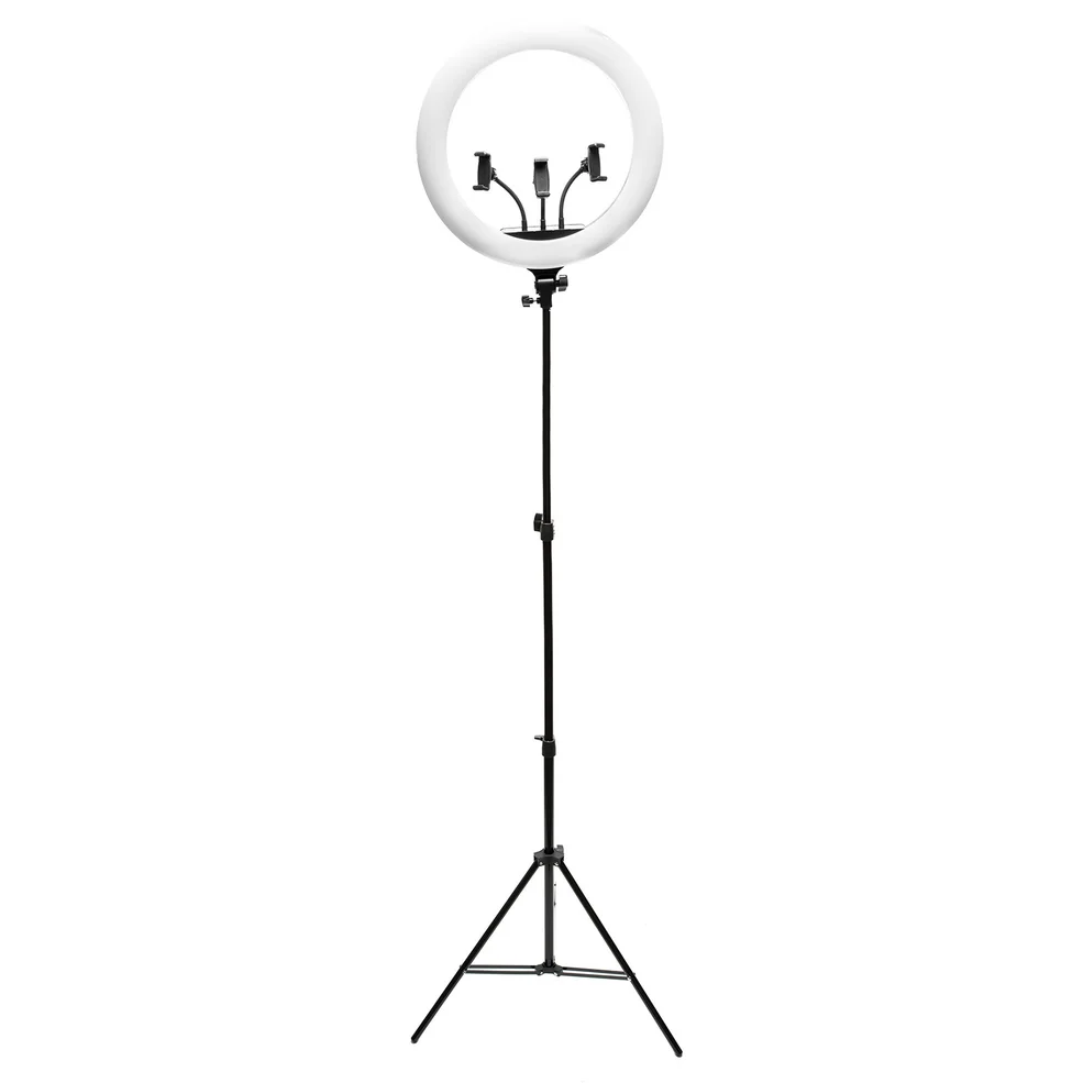 Rio Professionele Dimbare LED-ringlamp voor Makeup en Vlogs 18 Inch Afbeelding 1