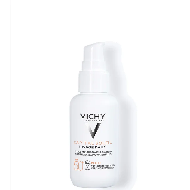 VICHY Capital Soleil UV Age Dagelijkse SPF 50+ Onzichtbare Zonnecrème met Niacinamide 40 ml
