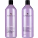 Pureology Hydrate Sheer Shampoo and Conditioner Supersize Bundle for Fine, Dry Hair, Sulphate Free for a Gentle Cleanse