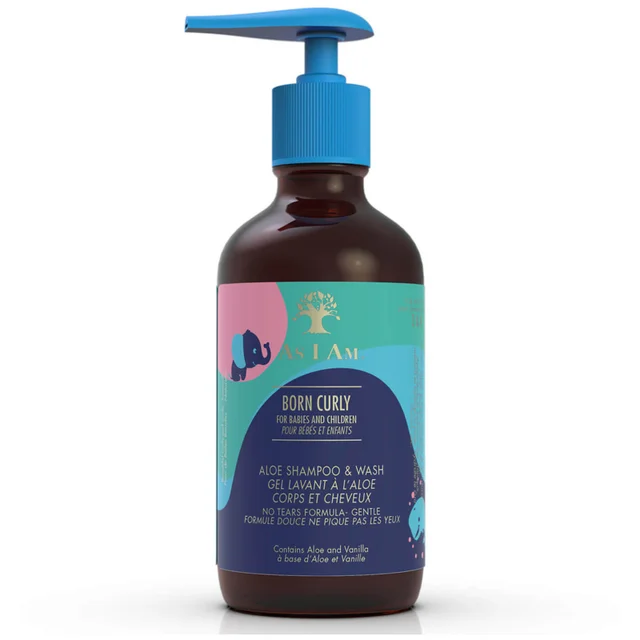 As I Am Born Curly Aloë Shampoo en Bodywash 240 ml