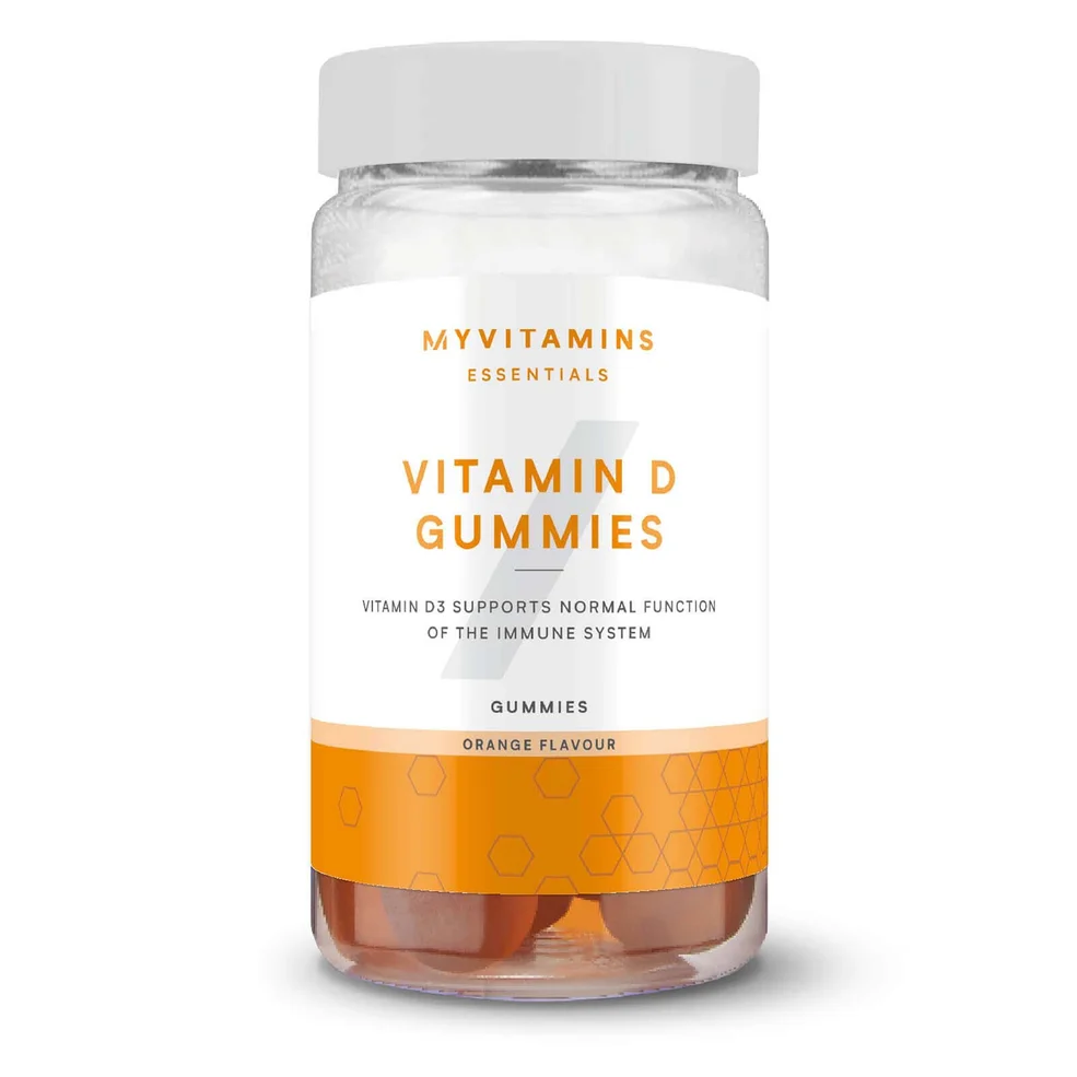 Myvitamins Vitamin D Gummies, Orange, 60 Servings Afbeelding 1