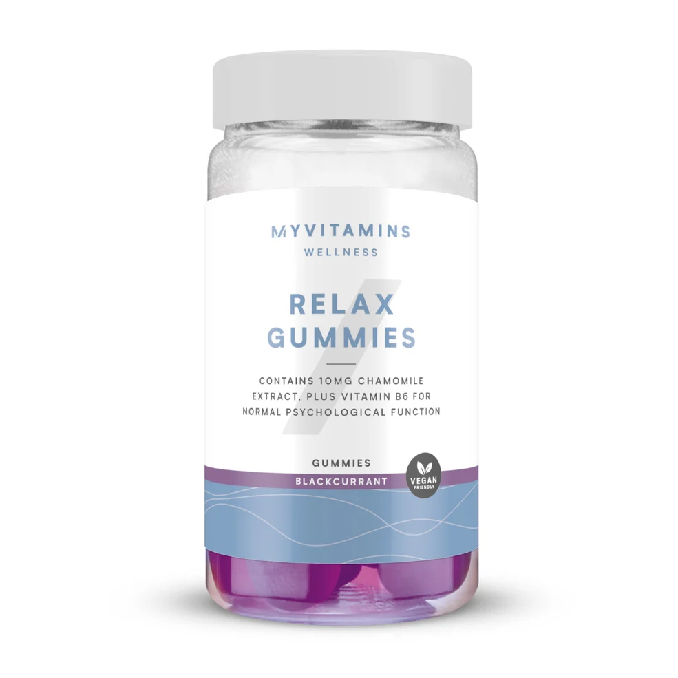 Myvitamins Relax Gummies, Blackcurrant, 60 Gummies Afbeelding 1
