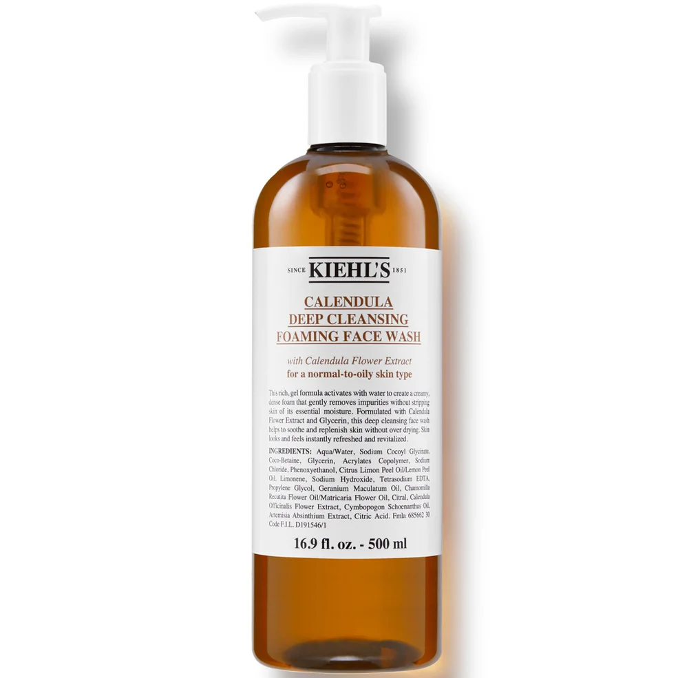 Kiehl's Calendula Deep Cleansing Foaming Face Wash - 500ml Afbeelding 1