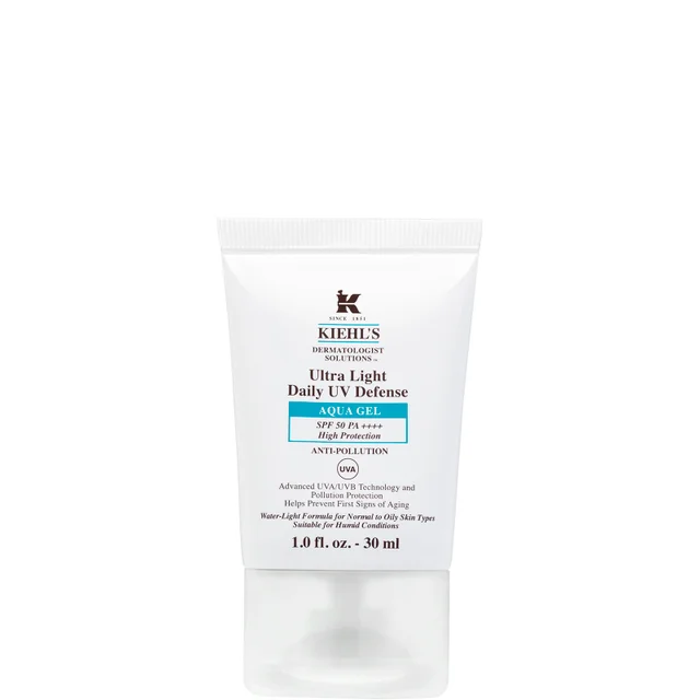Kiehl's Ultra Light Dagelijkse UV-beschermings Aqua Gel SPF 50 PA++++ (Verschillende Maten)