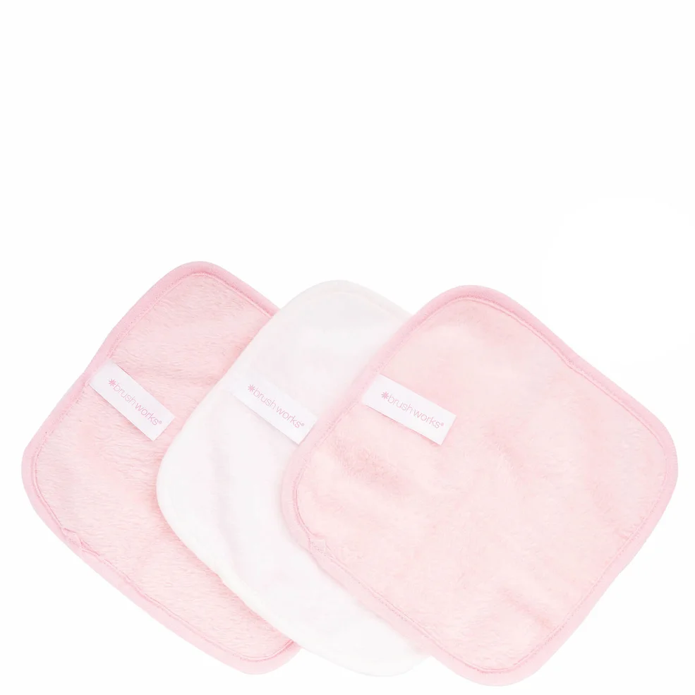 brushworks Makeup Remover Cloths (3 Pack) Afbeelding 1