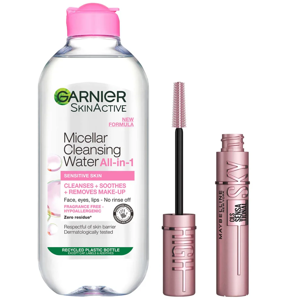 Maybelline Sky High Mascara en Garnier Micellair Water Set Afbeelding 1