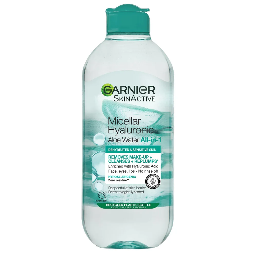 Garnier Micellair Hyaluron Aloë Water 400 ml, Reinig en Verstevig Afbeelding 1