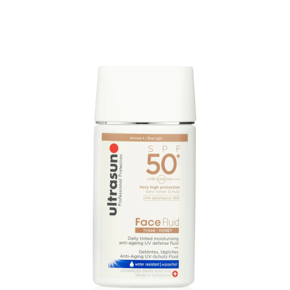 Ultrasun SPF50+ Getinte Gezichtsvloeistof 40 ml Afbeelding 1