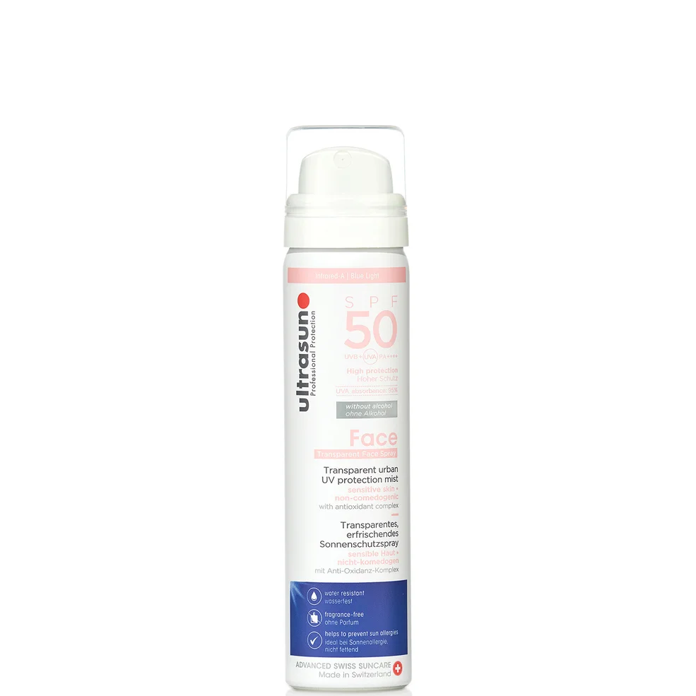 Ultrasun SPF50 UV Face & Scalp Mist 75ml Afbeelding 1