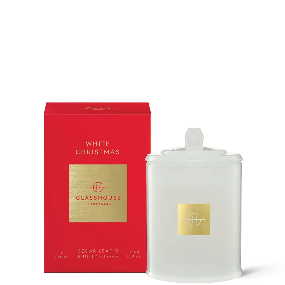 Glasshouse Fragrances White Christmas Candle 380g Afbeelding 1