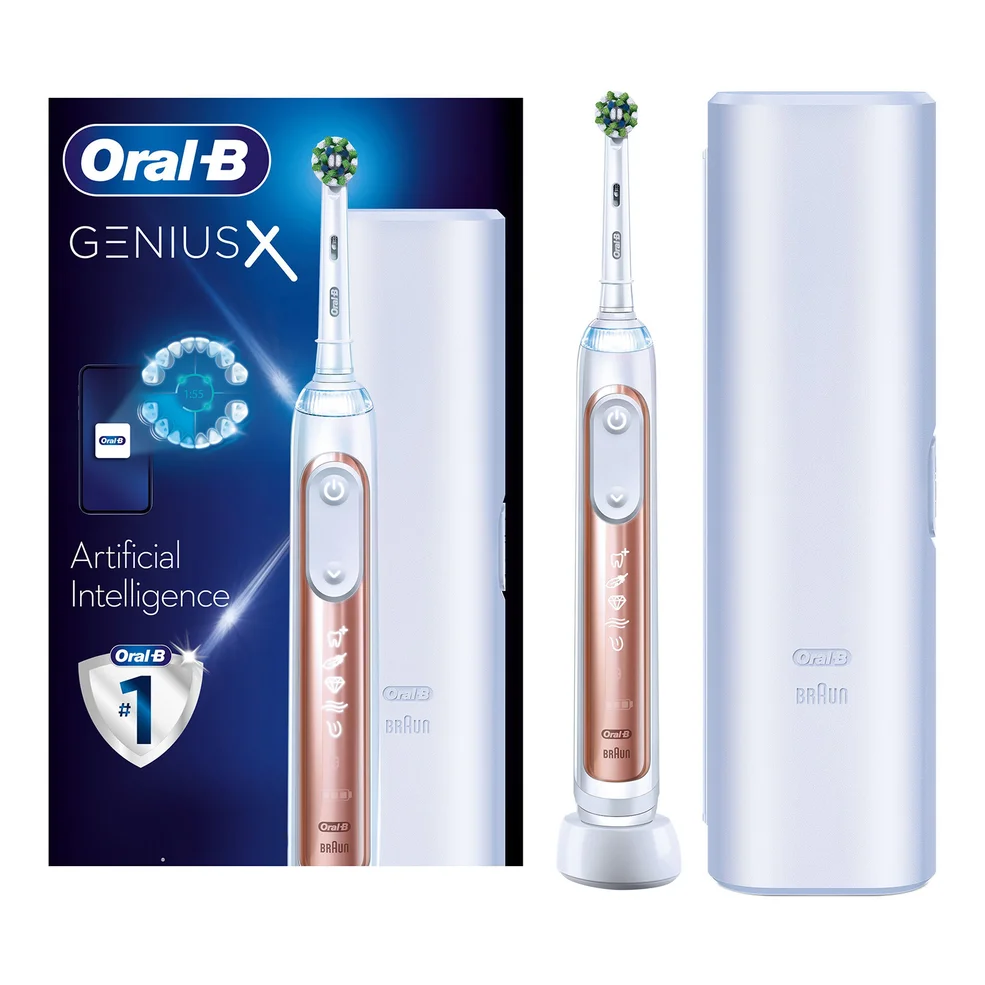 Oral B Genius X Rose Gold Electric Toothbrush Designed by Braun Afbeelding 1