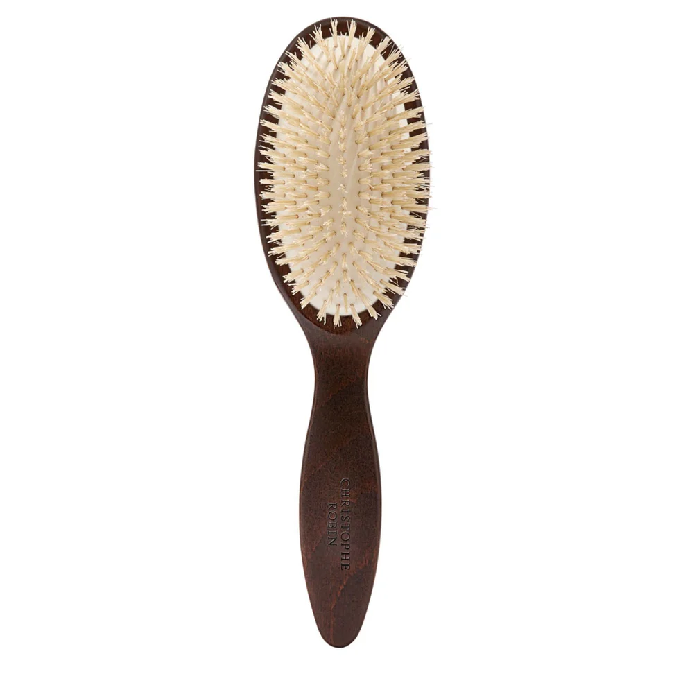 Christophe Robin Detangling Hairbrush with Natural Boar-Bristle and Wood Afbeelding 1