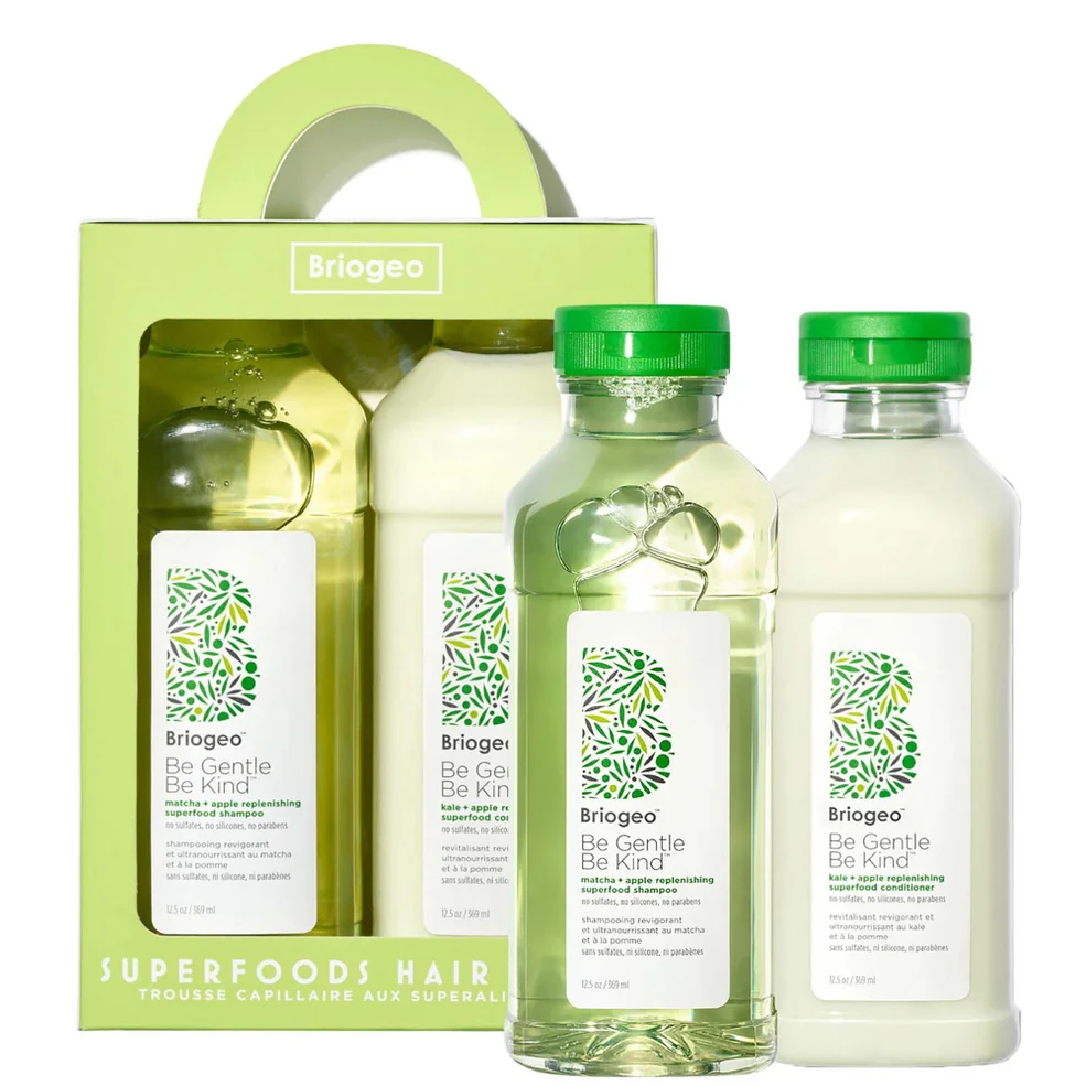 Briogeo Superfoods Apple Matcha and Kale Replenishing Shampoo and Conditioner Set Afbeelding 1