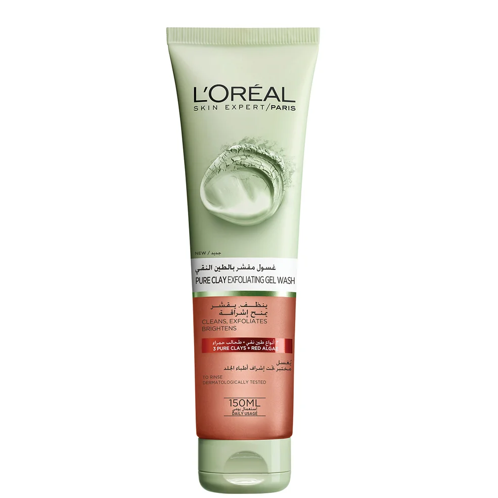 L'Oréal Paris Pure Clay Red Face Cleanser 150ml Afbeelding 1
