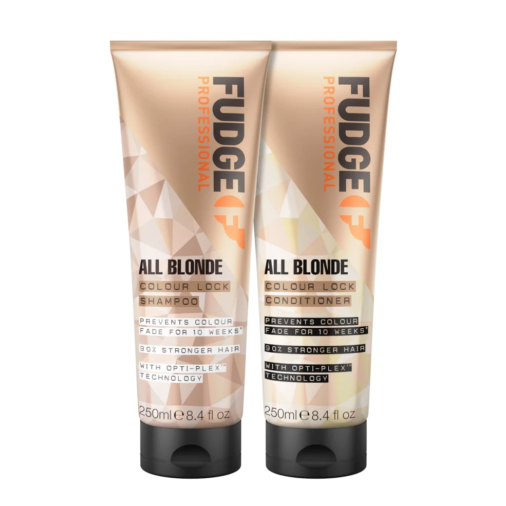 Fudge Professional All Blonde Colour Lock Shampoo and Conditioner Bundle 250ml Afbeelding 1