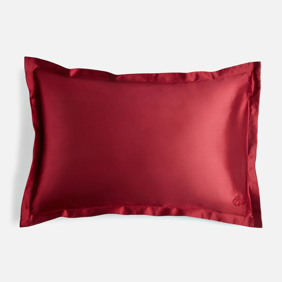 ESPA Oxford Edge Silk Pillowcase - Claret Rose Afbeelding 1