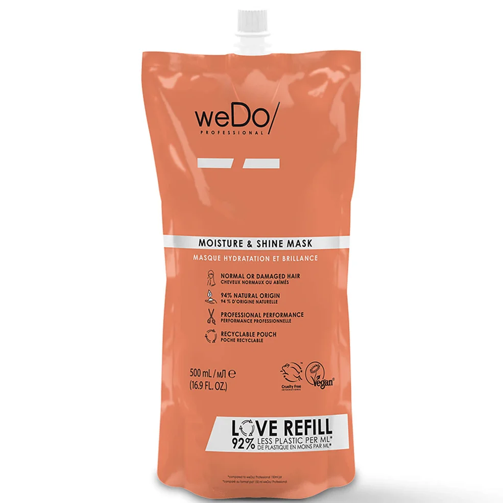 weDo/ Professional Moisture and Shine Mask Pouch 500ml Afbeelding 1