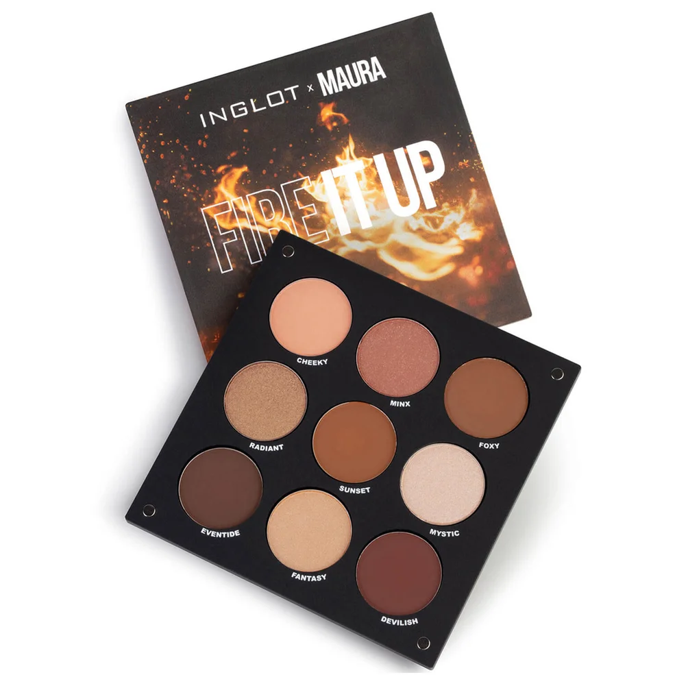 Inglot X Maura Fire It Up Eye Shadow Palette Afbeelding 1