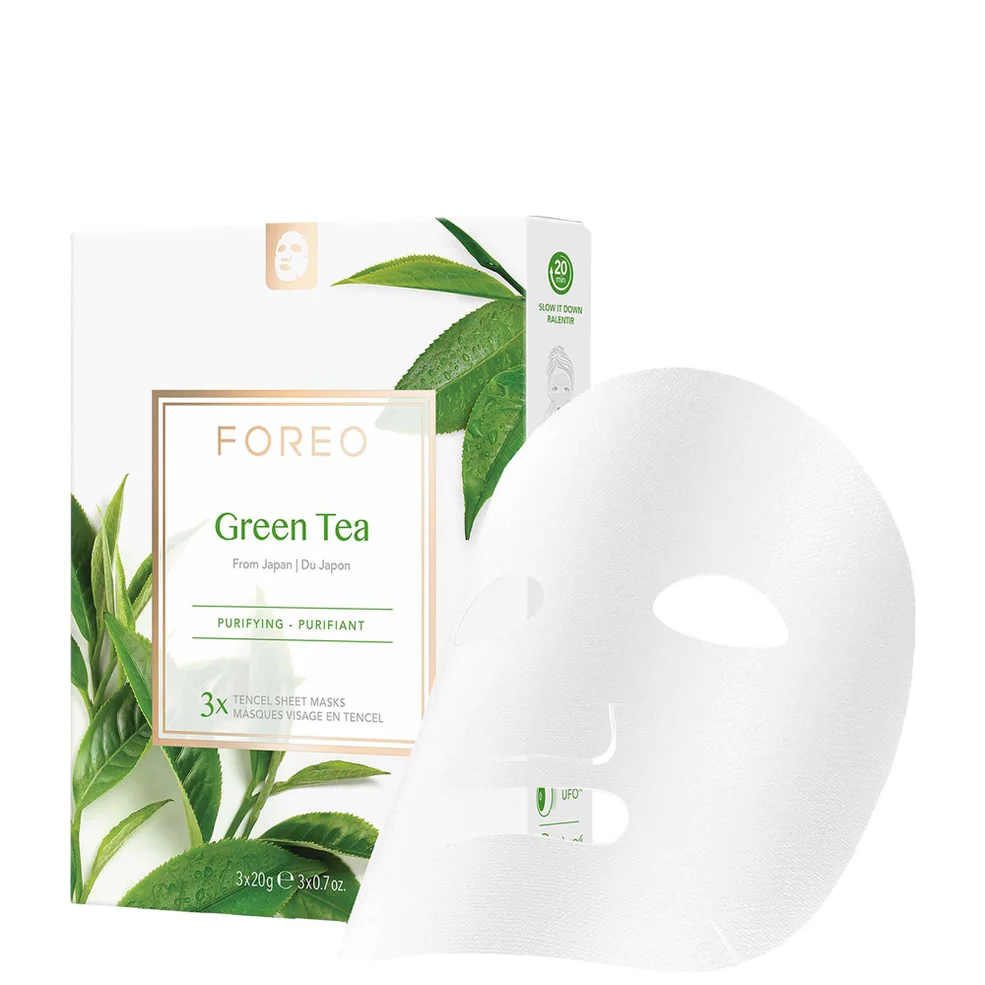 FOREU Groene Thee Zuiverende Sheet Gezichtsmasker (Verpakking met 3 Stuks) Afbeelding 1