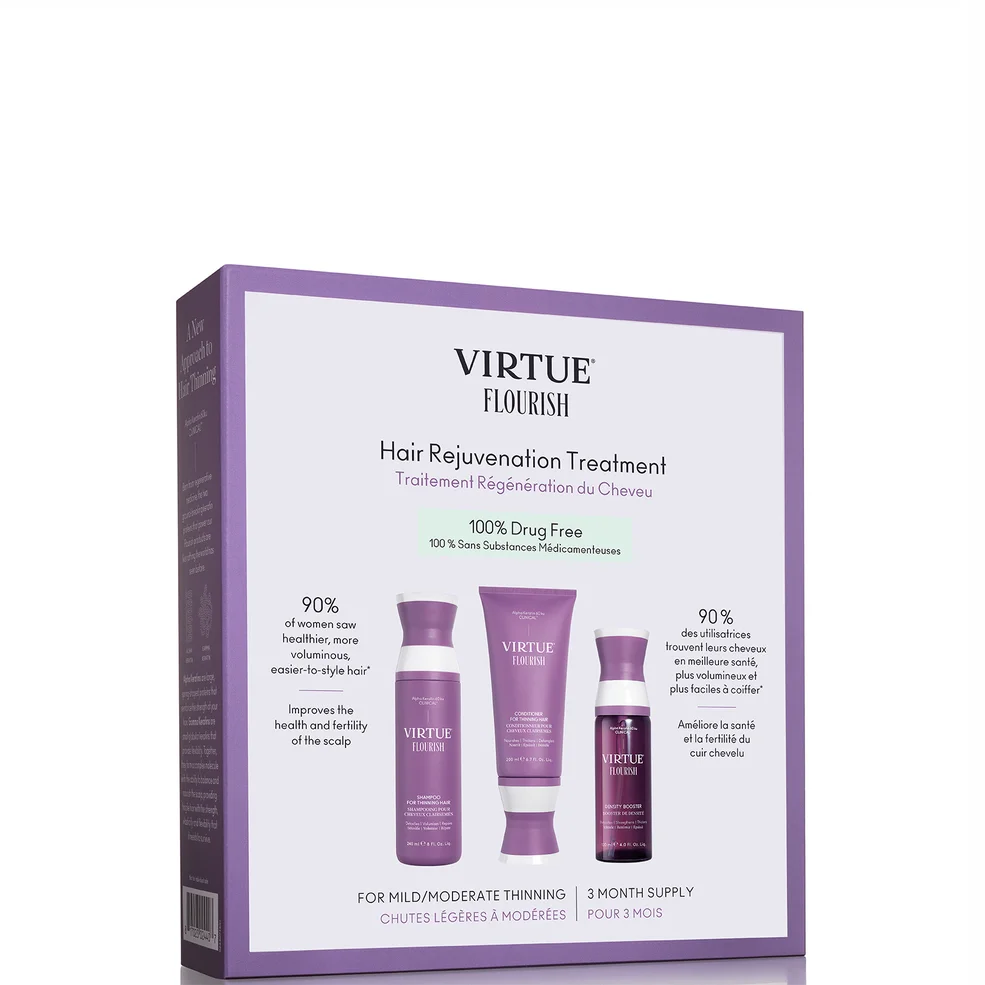 VIRTUE Flourish Hair Rejuvenation Treatment (3 Month Supply) Afbeelding 1