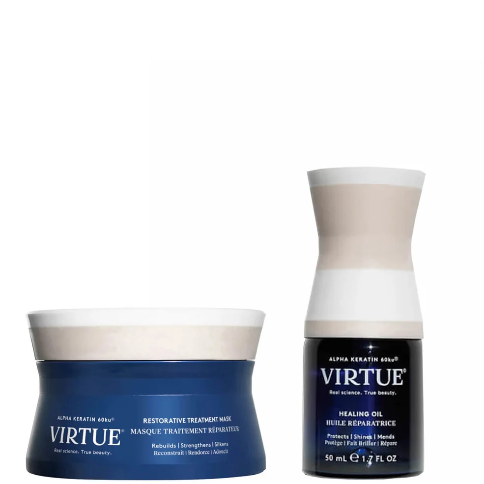 VIRTUE Keratin Healing Mask and Oil Bundle Afbeelding 1