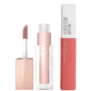 Maybelline Lifter Gloss and Superstay Matte Ink Lipstick Bundle (Diverse Tinten) - Shade 130 Self Starter