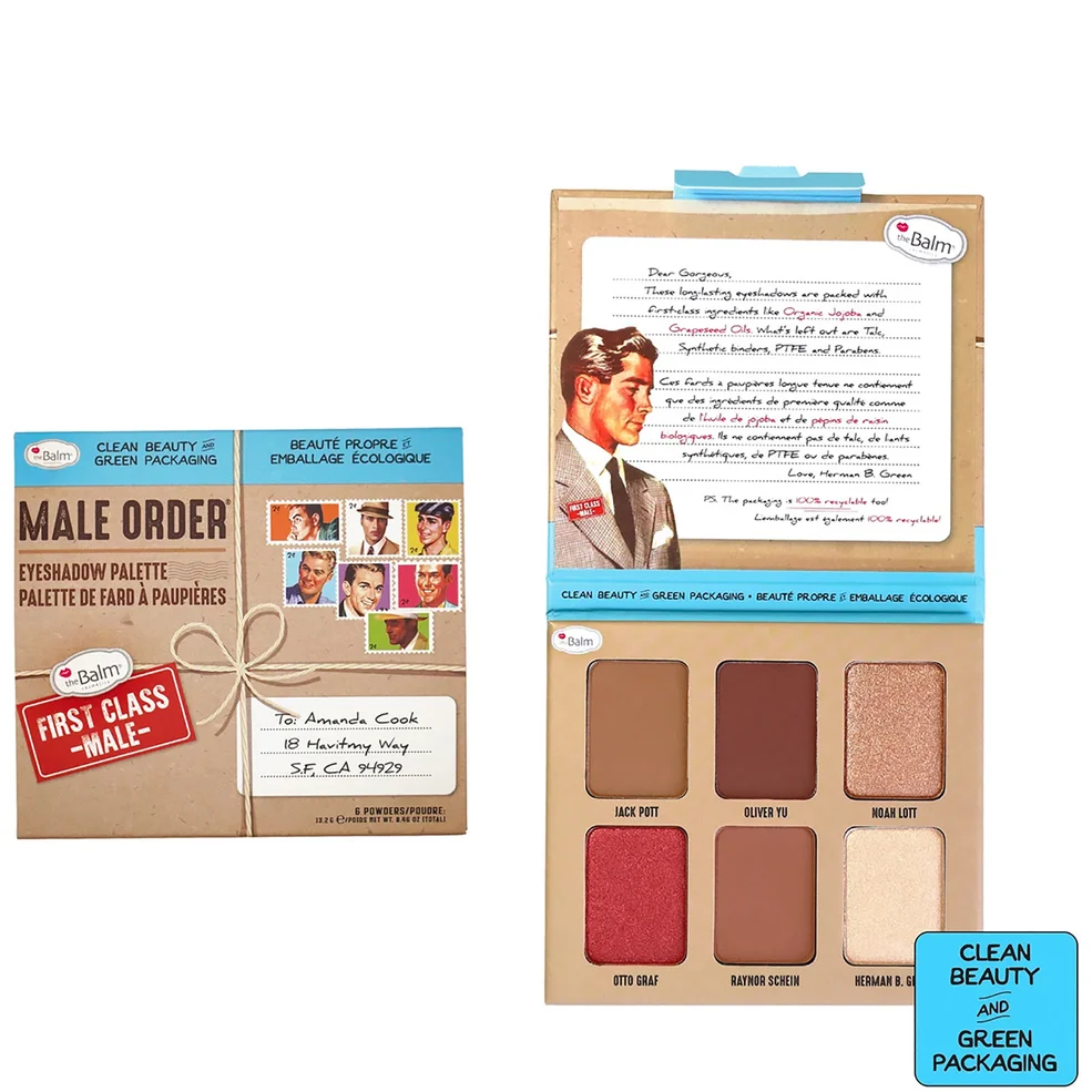 theBalm Male Order Eyeshadow Palette - First Class Male Afbeelding 1