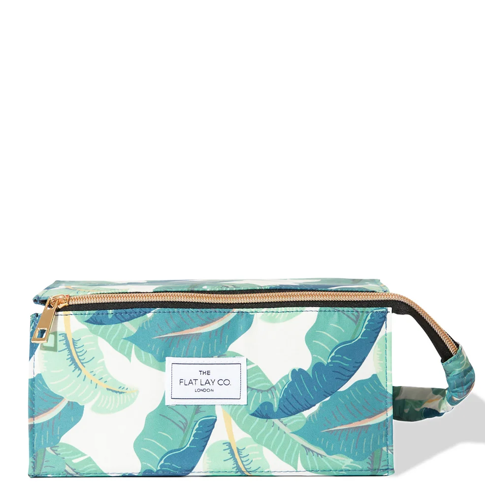 The Flat Lay Co. Open Flat Box Bag - Tropical Leaves Afbeelding 1