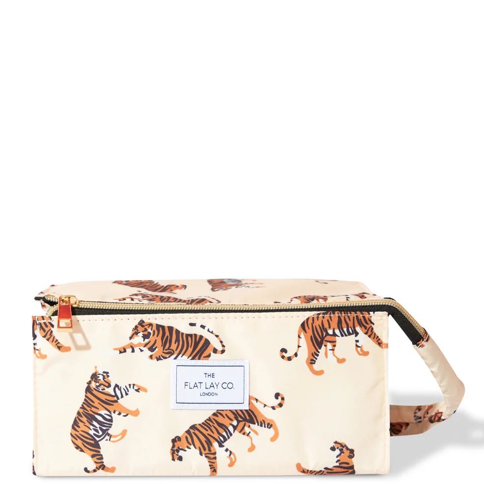 The Flat Lay Co. Open Flat Box Bag - Beige Tigers Afbeelding 1