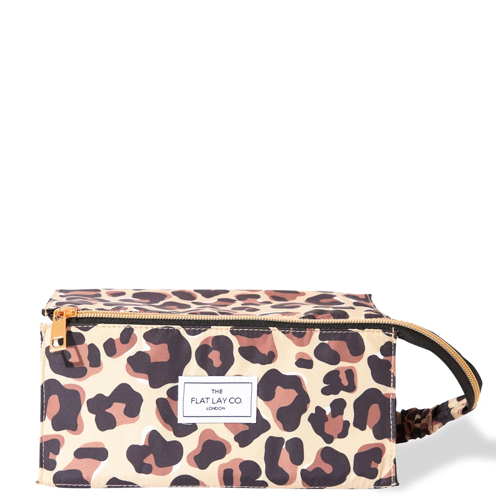 The Flat Lay Co. Open Flat Box Bag - Leopard Print Afbeelding 1