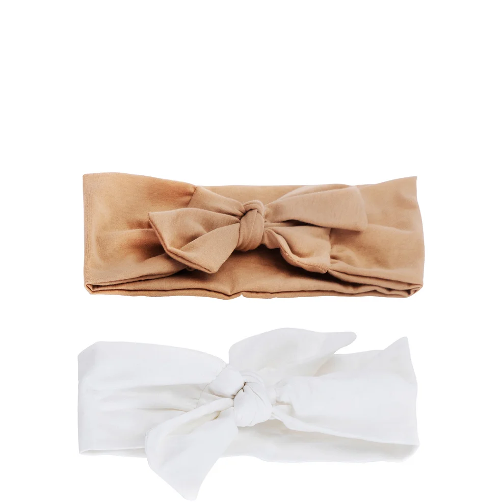 Kitsch Eco Friendly Adjustable Headband Set in Sand Afbeelding 1