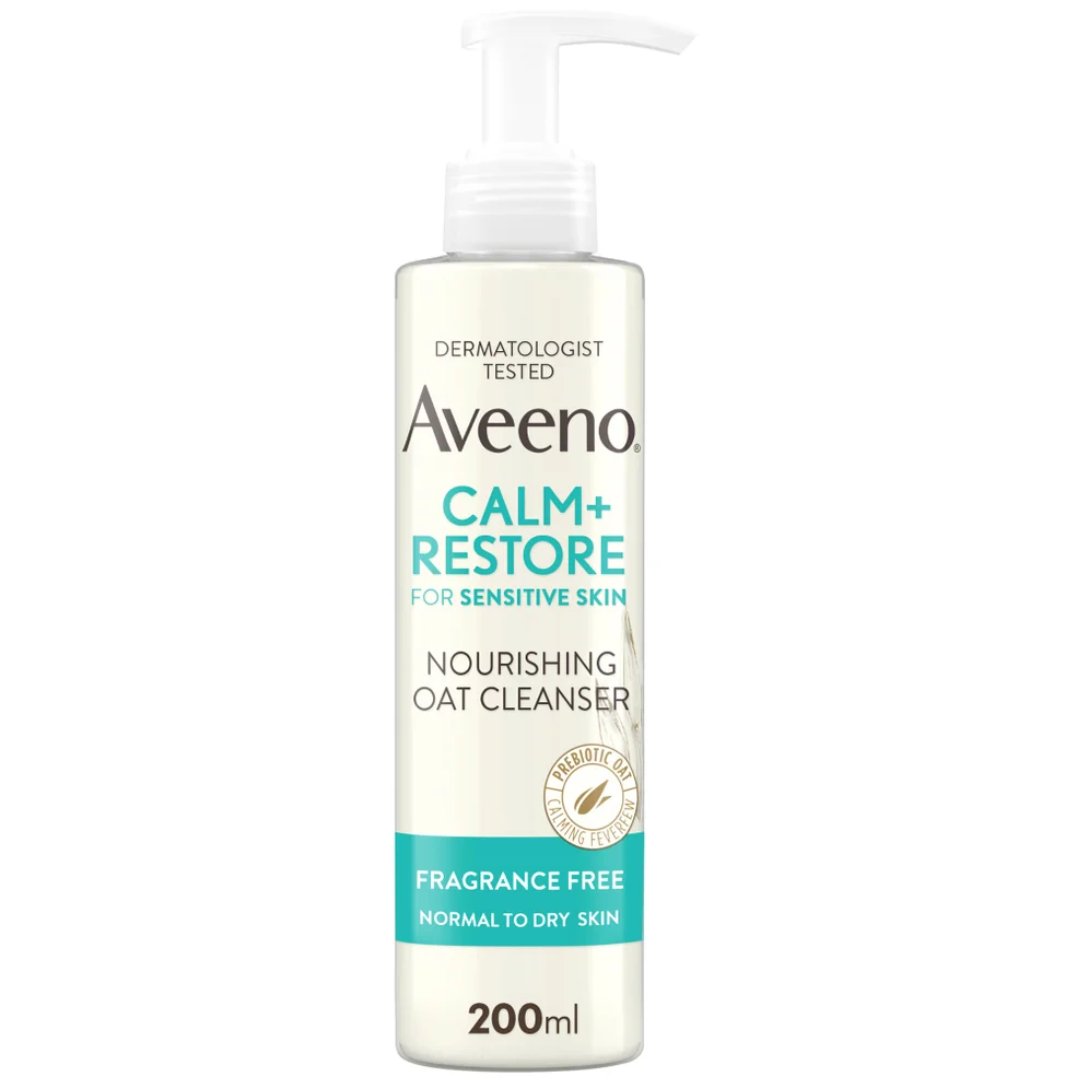 Aveeno Face Calm and Restore Nourishing Oat Cleanser 200ml Afbeelding 1
