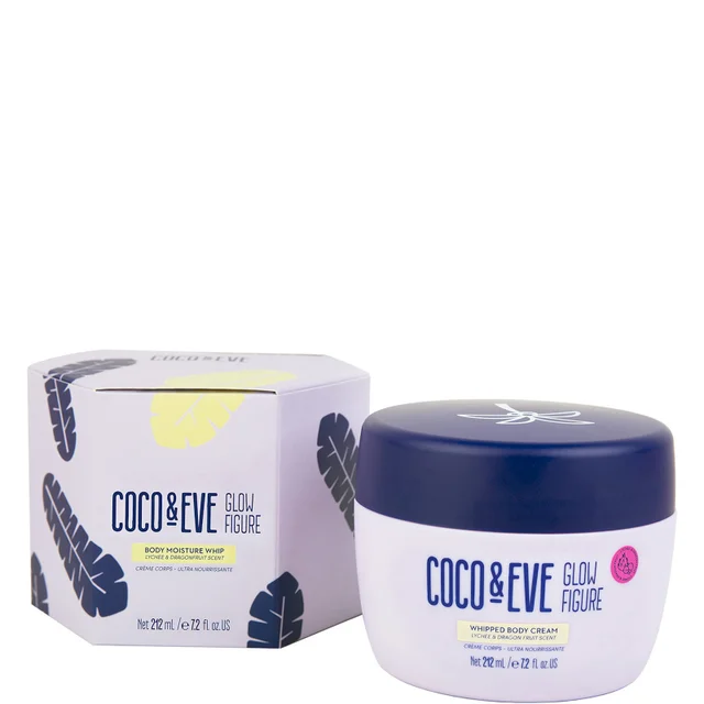 Coco & Eve Glow Figure Whipped Bodycrème Lychee- en Dragonfruitgeur - (Diverse maten)