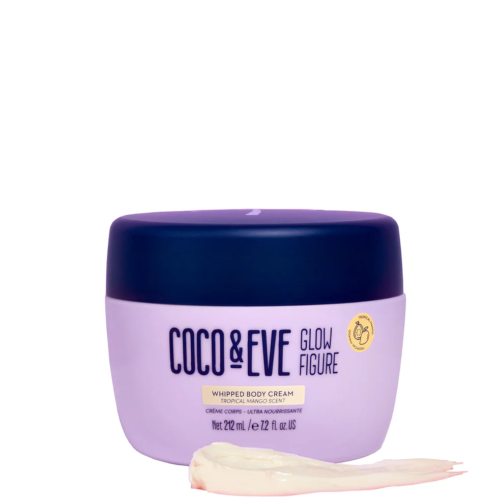 Coco & Eve Glow Figure Whipped Bodycrème Tropische Mangogeur - 212 ml Afbeelding 1