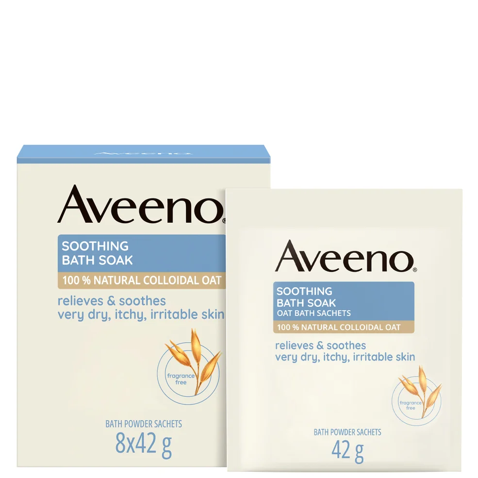 Aveeno Soothing Bath Soak 8 x 42g Afbeelding 1